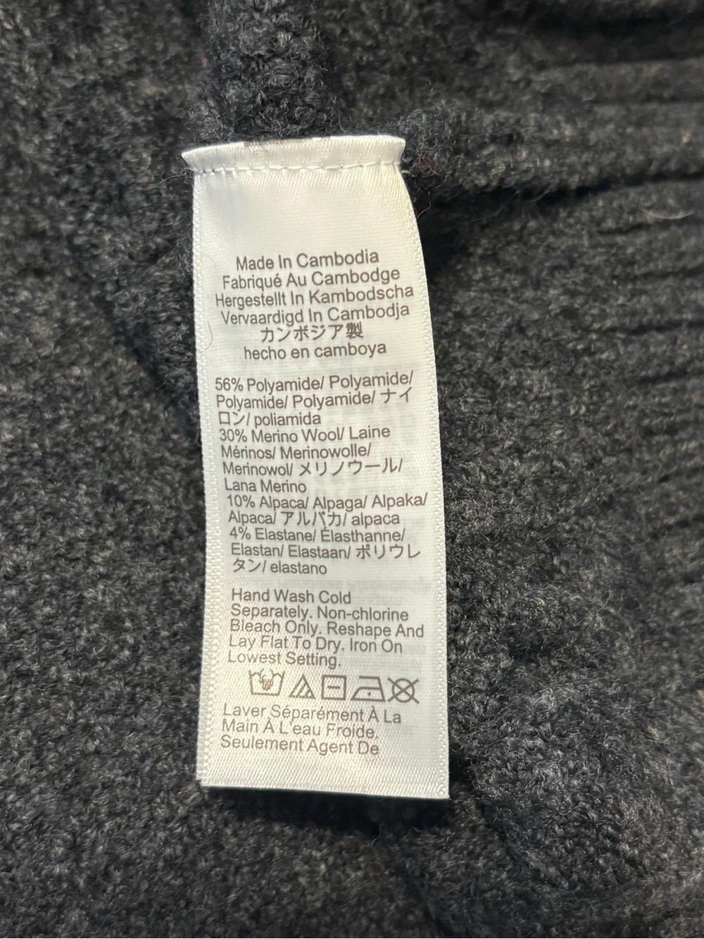 J. Crew Cable Knit Rollneck Sweater in Supersoft Yarn Size Small Gray Cozy Fall